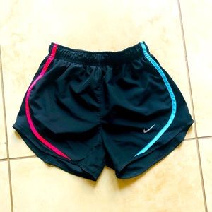 colorful neon lined nike shorts